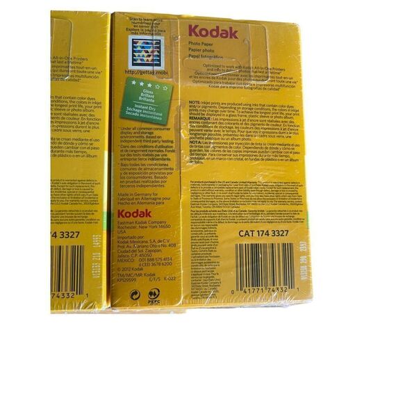 KODAKEAST White 6.5 Mil Glossy 100 Sheets/Pack Photo Paper Size 4 X 6 NEW - Picture 9 of 15